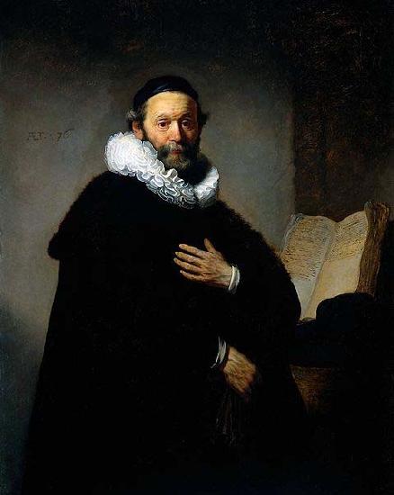 REMBRANDT Harmenszoon van Rijn Portrait of Johannes Wtenbogaert, Sweden oil painting art
